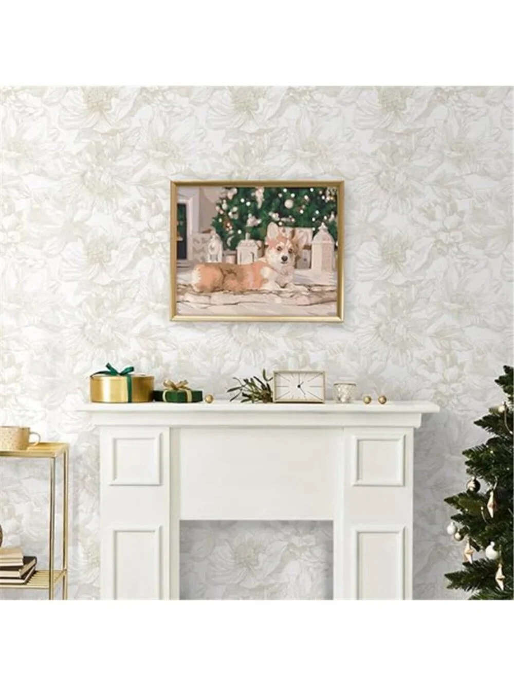 Peel Stick Floral Wallpaper Beige Boho Self Adhesive Vinyl Contact Paper Decor